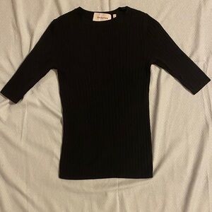 Babaton Black Long Sleeve Top